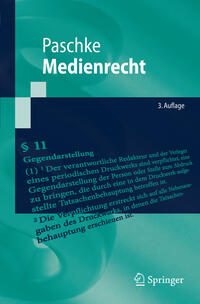 Vorderes Coverbild Medienrecht
