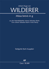 Vorderes Coverbild Missa brevis in g (Klavierauszug)