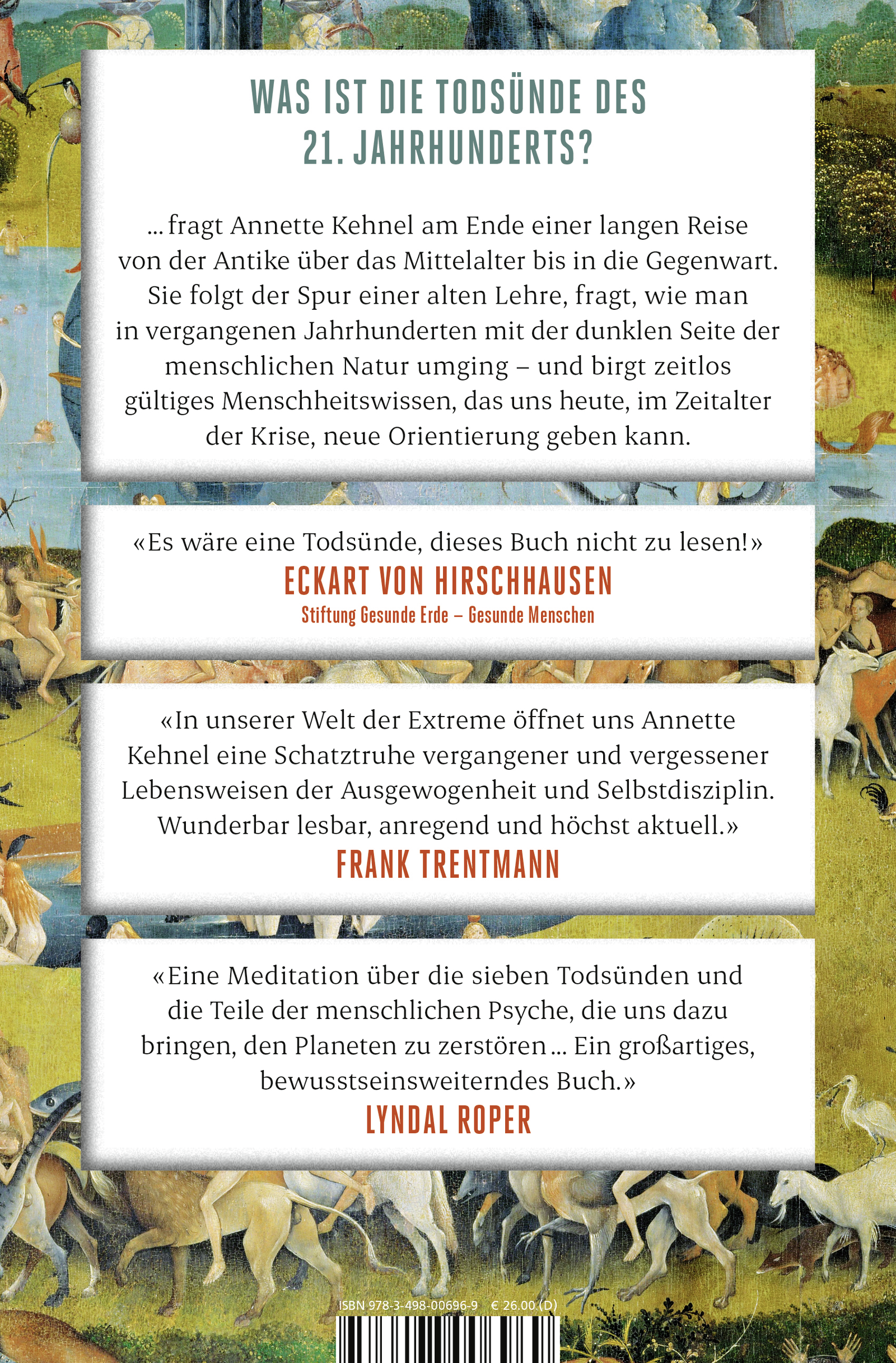 Rückseitencover Die sieben Todsünden