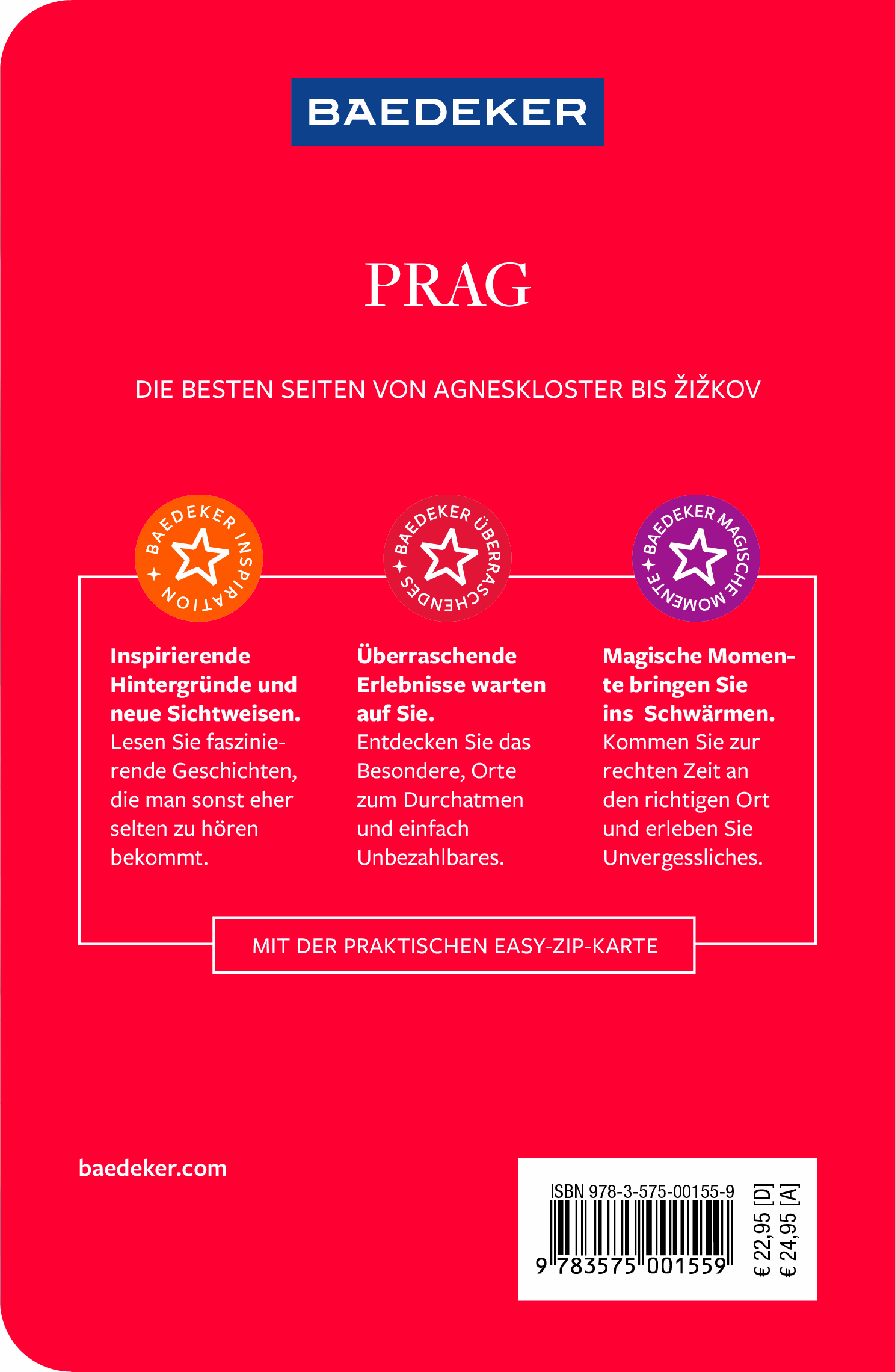 Rückseitencover Baedeker Reiseführer Prag