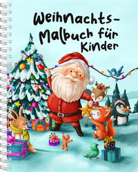 Vorderes Coverbild Weihnachts-Malbuch für Kinder