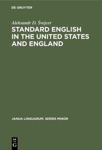 Vorderes Coverbild Standard English in the United States and England