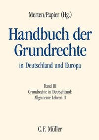 Vorderes Coverbild Handbuch der Grundrechte in Deutschland und Europa