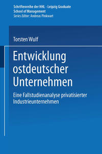 Vorderes Coverbild Entwicklung ostdeutscher Unternehmen
