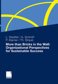 Vorderes Coverbild More than Bricks in the Wall: Organizational Perspectives for Sustainable Success