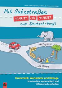Vorderes Coverbild Mit Satzstraßen Schritt für Schritt zum Deutsch-Profi