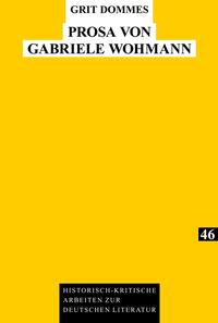 Vorderes Coverbild Prosa von Gabriele Wohmann