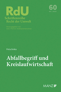 Vorderes Coverbild Abfallbegriff und Kreislaufwirtschaft