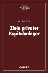 Vorderes Coverbild Ziele privater Kapitalanleger
