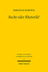 Vorderes Coverbild Recht oder Rhetorik?