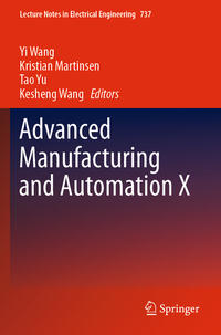 Vorderes Coverbild Advanced Manufacturing and Automation X