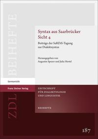 Vorderes Coverbild Syntax aus Saarbrücker Sicht 4