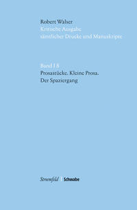 Vorderes Coverbild Prosastücke - Kleine Prosa - Der Spaziergang