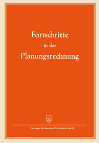 Vorderes Coverbild Fortschritte in der Planungsrechnung