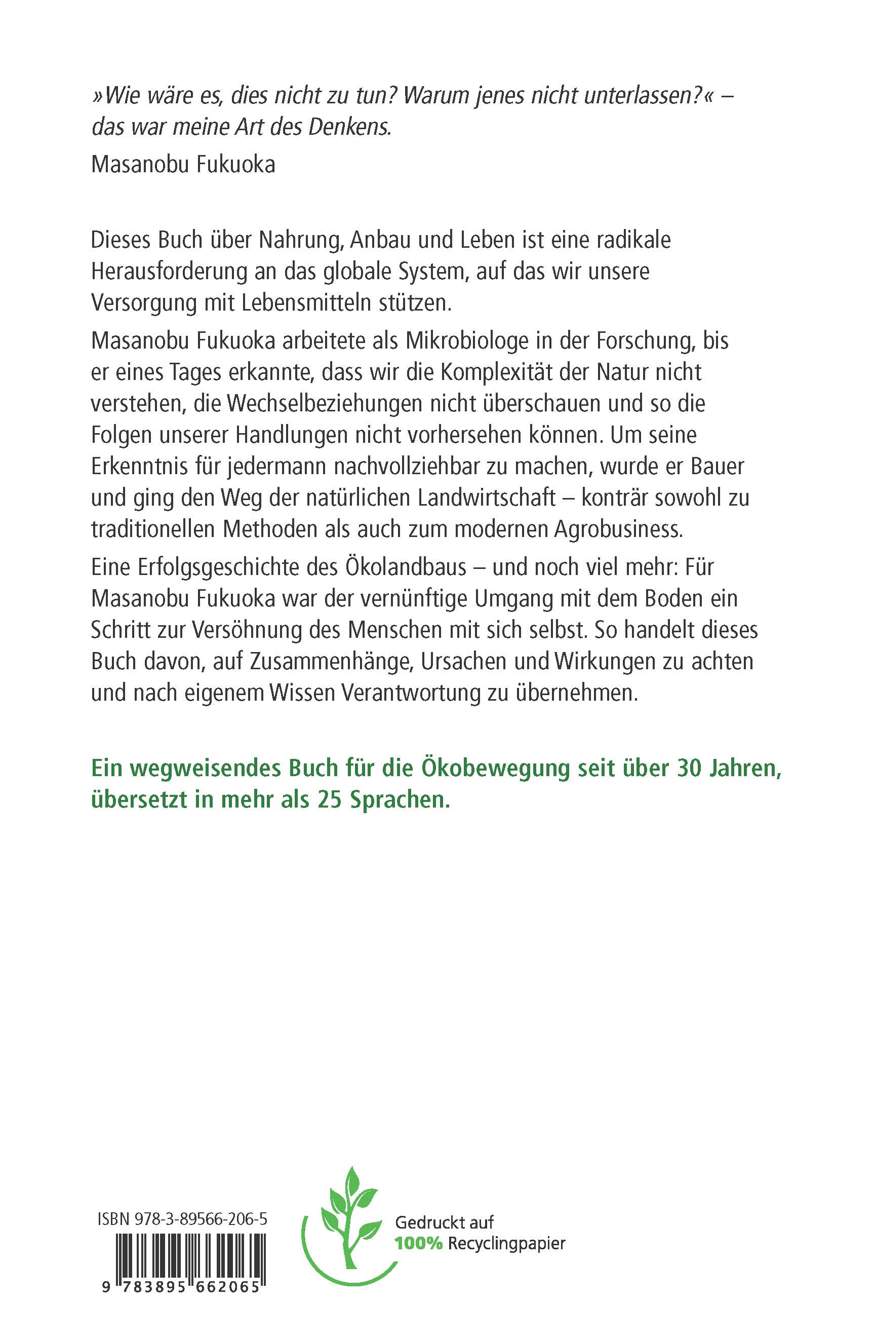 Rückseitencover Der Große Weg hat kein Tor