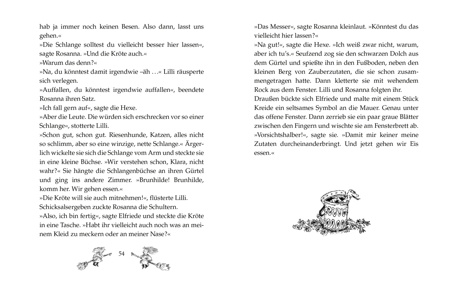 Beispielinhalt (Bild) Zwei wilde kleine Hexen