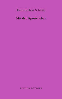 Vorderes Coverbild Mit der Aporie leben