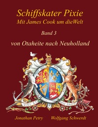 Vorderes Coverbild Schiffskater Pixie mit James Cook um die Welt
