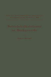 Vorderes Coverbild Betriebskalkulationen im Bankgewerbe