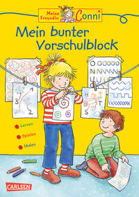 Vorderes Coverbild Conni Gelbe Reihe (Beschäftigungsbuch): Mein bunter Vorschulblock