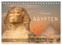 Vorderes Coverbild Faszination Ägypten: Kairo - Luxor - Abu Simbel (Tischkalender 2025 DIN A5 quer), CALVENDO Monatskalender