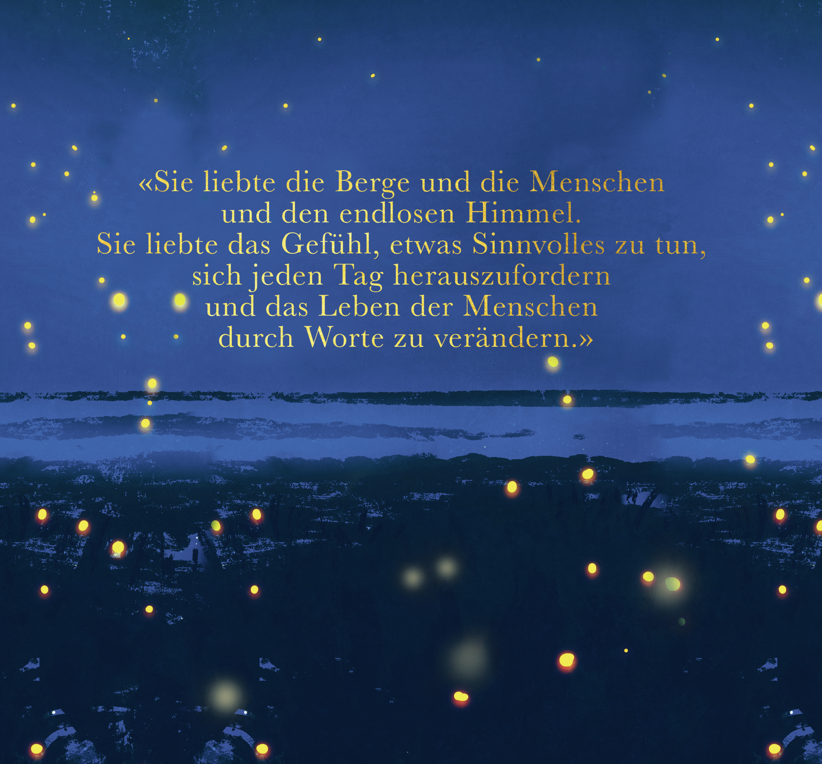 Beispielinhalt (Bild) Wie ein Leuchten in tiefer Nacht