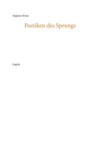 Vorderes Coverbild Poetiken des Sprungs