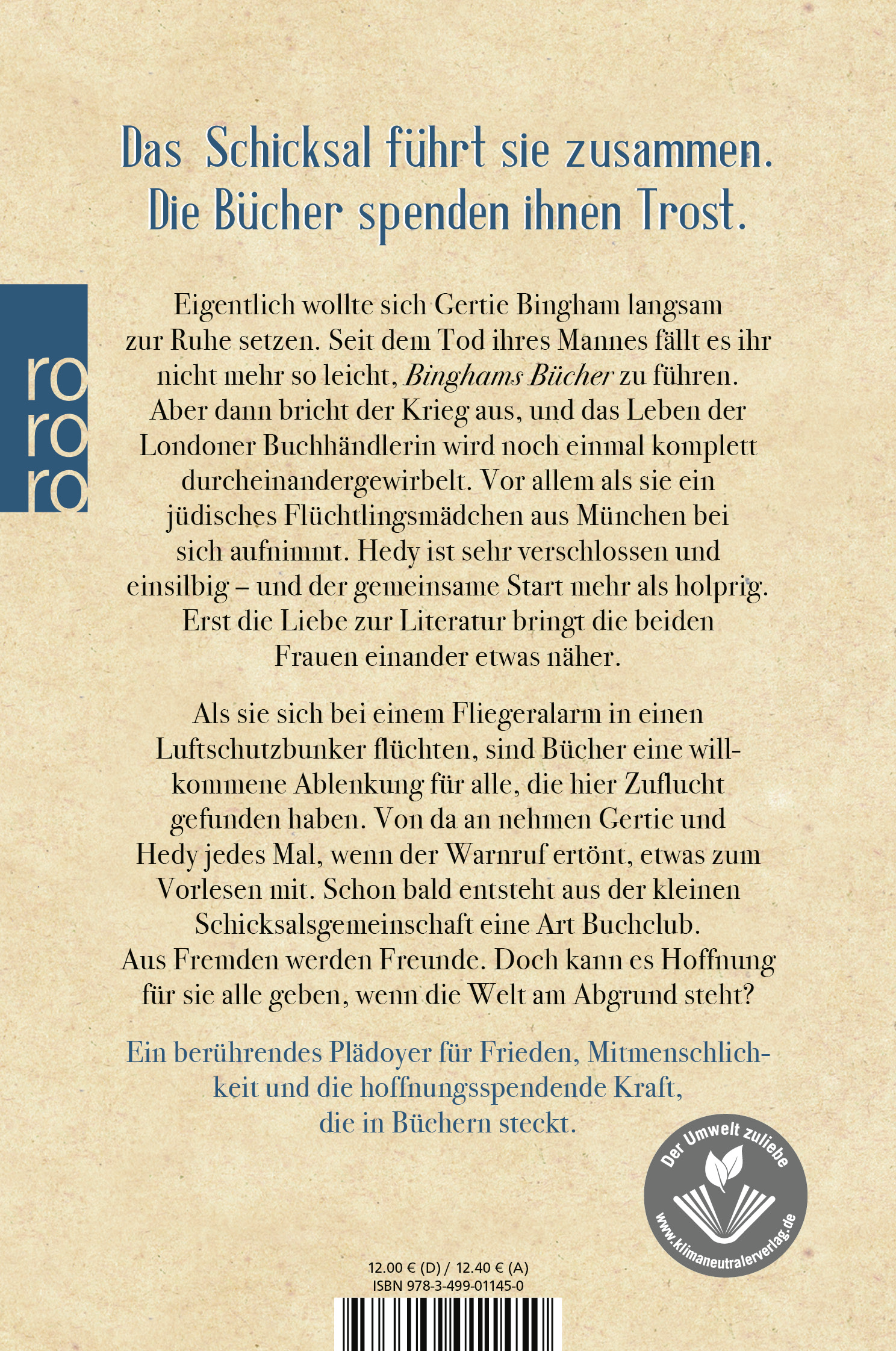 Rückseitencover Der Buchclub – Ein Licht in dunklen Zeiten