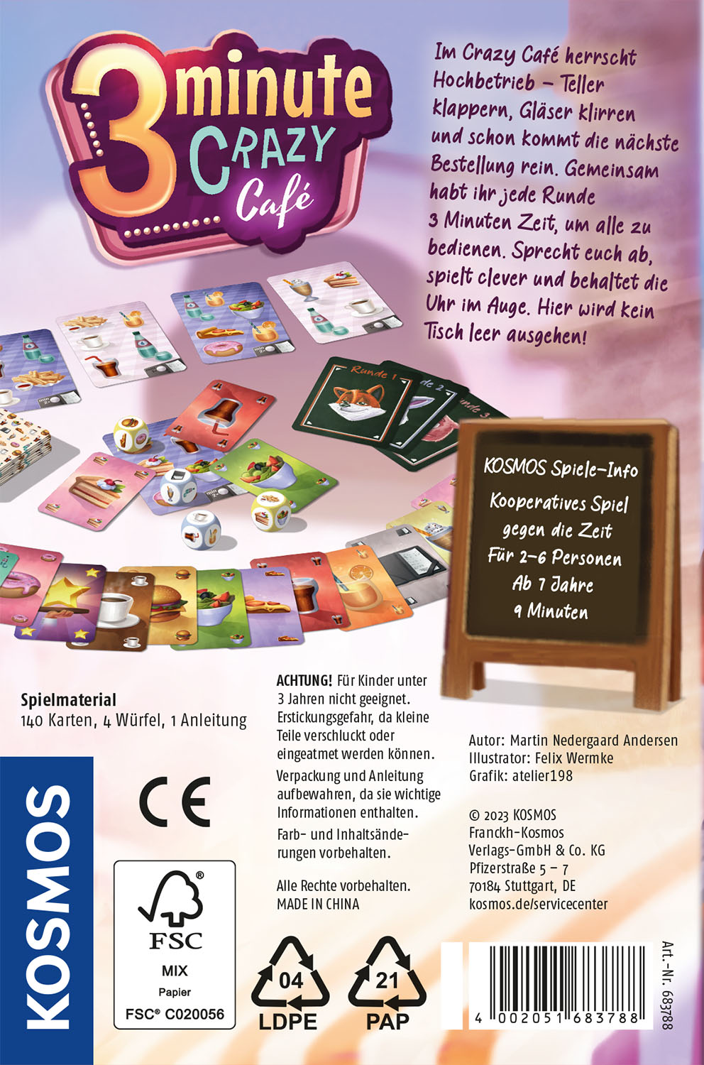 Rückseitencover 3 Minute Crazy Café