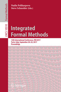 Vorderes Coverbild Integrated Formal Methods