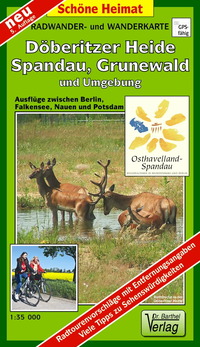 Vorderes Coverbild Radwander- und Wanderkarte Döberitzer Heide, Spandau, Grunewald und Umgebung
