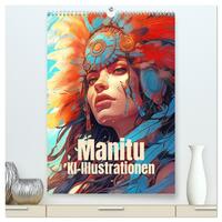 Vorderes Coverbild Manitu - KI-Illustrationen (hochwertiger Premium Wandkalender 2026 DIN A2 hoch), Kunstdruck in Hochglanz