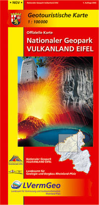 Vorderes Coverbild Geotouristische Karte 1:100000 /Nationaler Geopark Vulkanland Eifel
