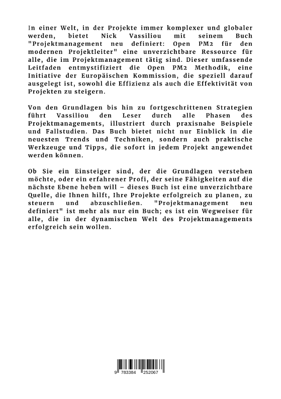 Rückseitencover Projektmanagement neu definiert