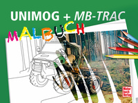 Vorderes Coverbild UNIMOG + MB-trac Malbuch