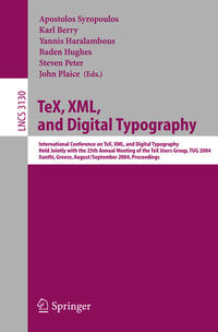 Vorderes Coverbild TeX, XML, and Digital Typography