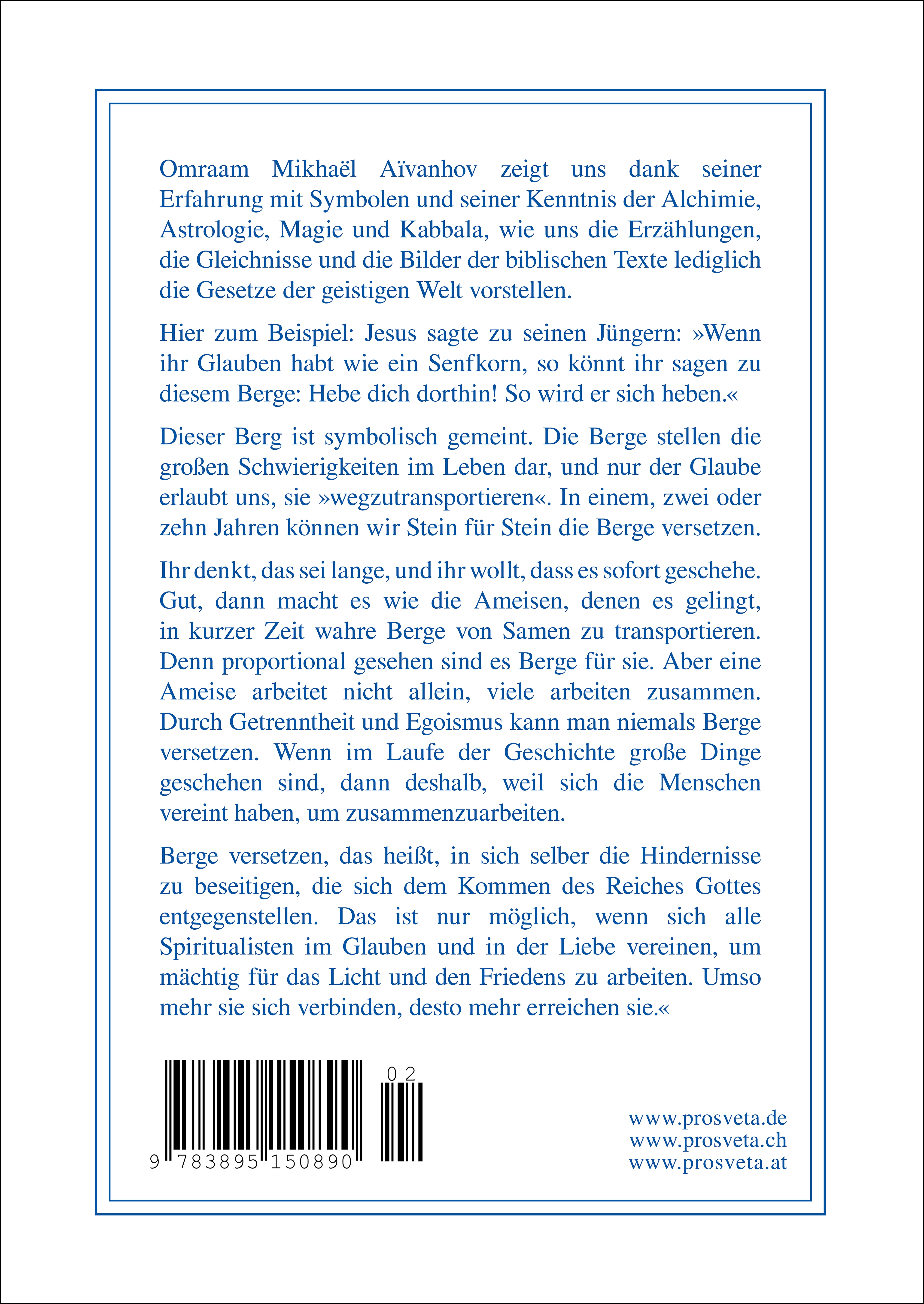 Rückseitencover Das Senfkorn