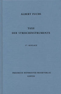 Vorderes Coverbild Taxe der Streichinstrumente