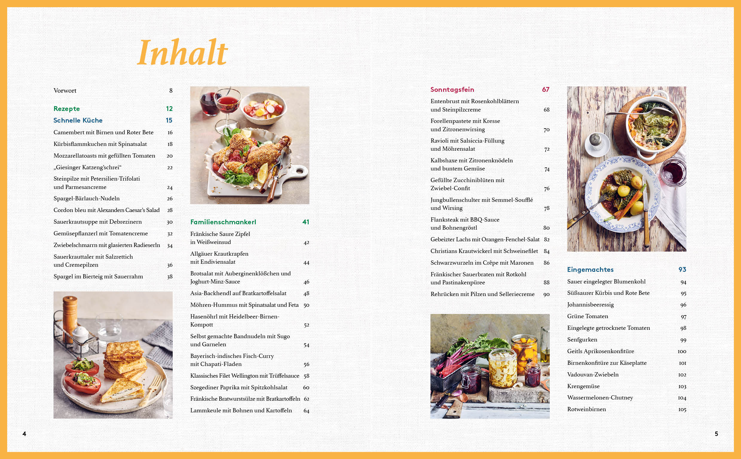 Beispielinhalt (Bild) Wir in Bayern – Das Kochbuch