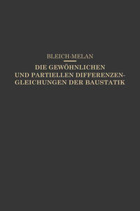 Vorderes Coverbild Die Gewöhnlichen und Partiellen Differenzengleichungen der Baustatik