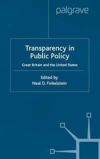 Vorderes Coverbild Transparency in Public Policy