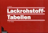 Vorderes Coverbild Lackrohstoff-Tabellen