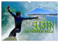 Vorderes Coverbild Surfen - die perfekte Welle (Wandkalender 2025 DIN A3 quer), CALVENDO Monatskalender
