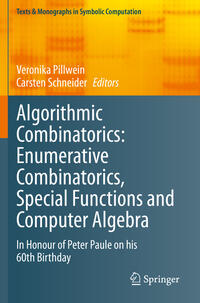 Vorderes Coverbild Algorithmic Combinatorics: Enumerative Combinatorics, Special Functions and Computer Algebra