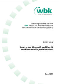 Vorderes Coverbild Analyse der Kinematik und Kinetik von Planetenwälzgewindetrieben
