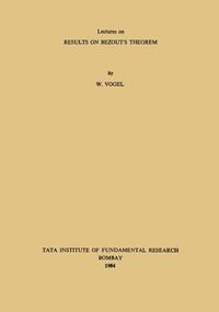 Vorderes Coverbild Lectures on Results on Bezout’s Theorem