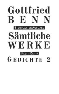 Vorderes Coverbild Sämtliche Werke - Stuttgarter Ausgabe. Bd. 2 - Gedichte 2 (Sämtliche Werke - Stuttgarter Ausgabe, Bd. 2)