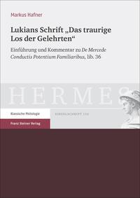 Vorderes Coverbild Lukians Schrift "Das traurige Los der Gelehrten"
