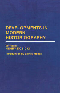 Vorderes Coverbild Developments in Modern Historiography