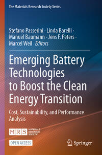 Vorderes Coverbild Emerging Battery Technologies to Boost the Clean Energy Transition